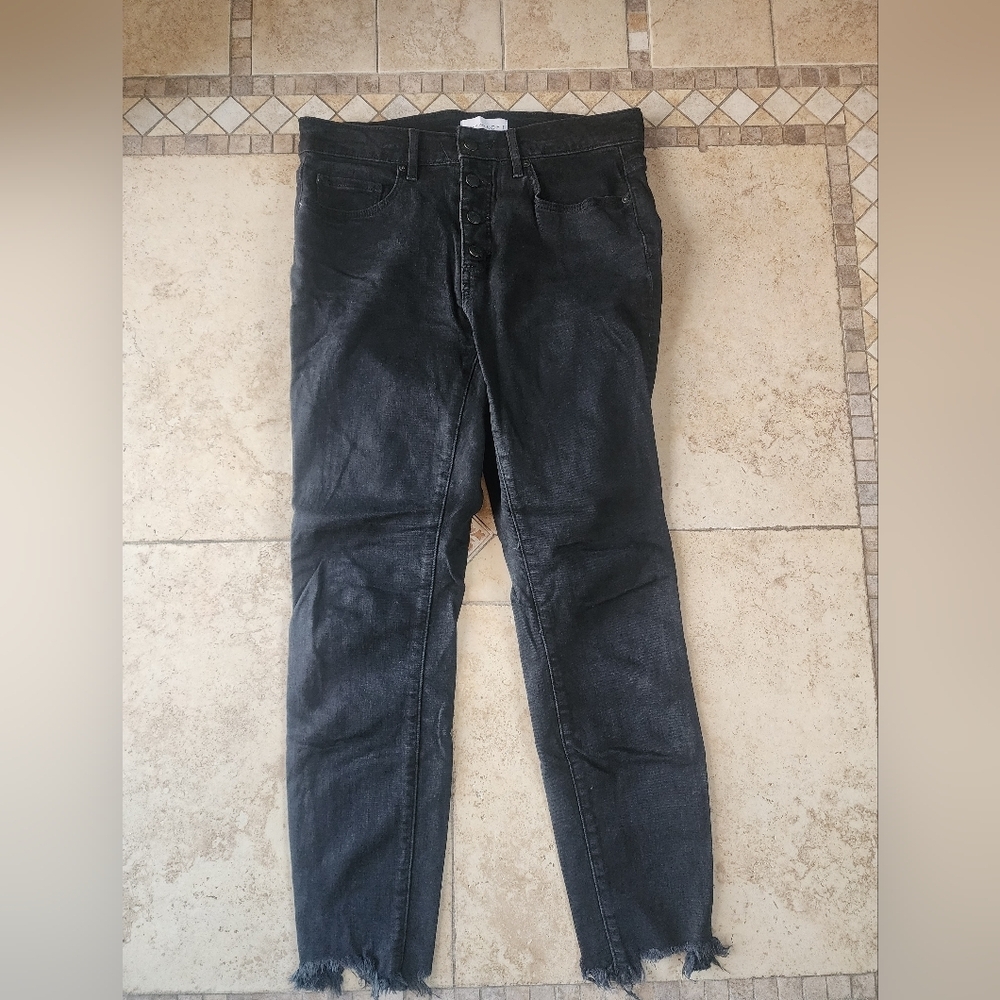 Loft Curvy Skinny Black Jeans